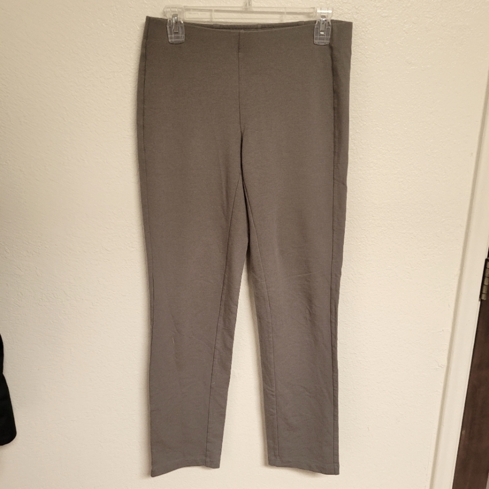 Pure Jill Grey Knit Slim Leg Pants